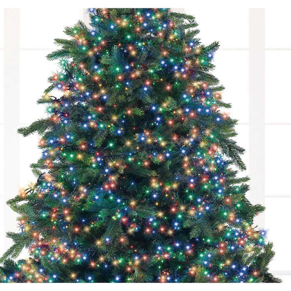 Lumineo 1512 Multi Coloured LED Twinkle Cluster Lights (13.5m)