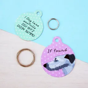 Lurcher Personalised Dog Tag