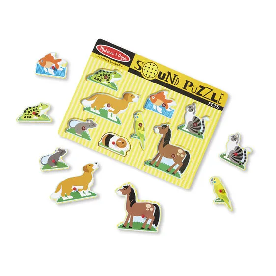 Melissa and Doug Sound Puzzle Pets Ages 2  Item # 730