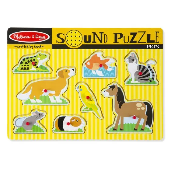 Melissa and Doug Sound Puzzle Pets Ages 2  Item # 730
