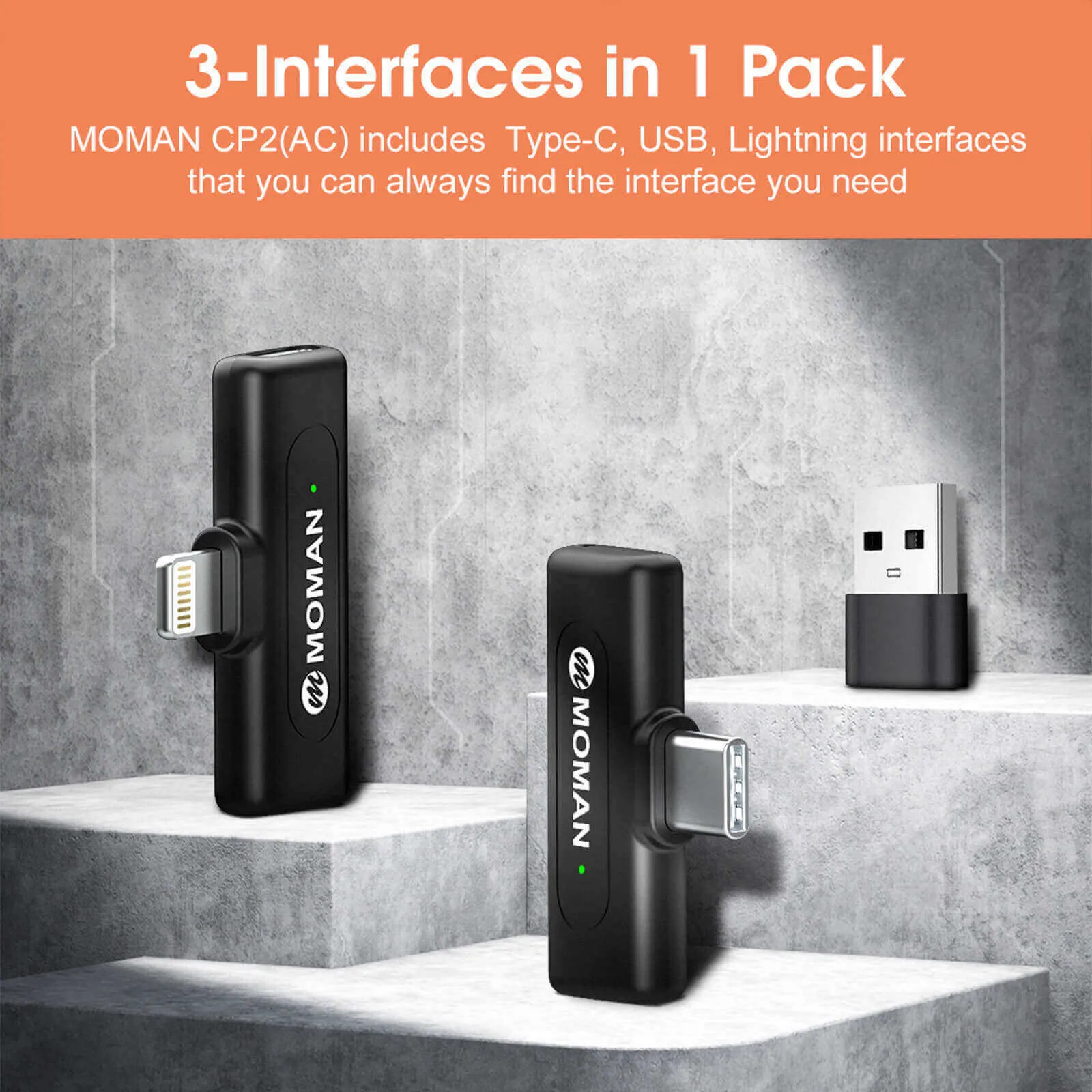 Moman CP2 Smartphone Wireless Microphone