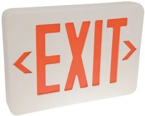 Monument Led Exit Sign With Battery Backup Red