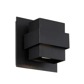 Pandora LED Outdoor Wall Light in Black