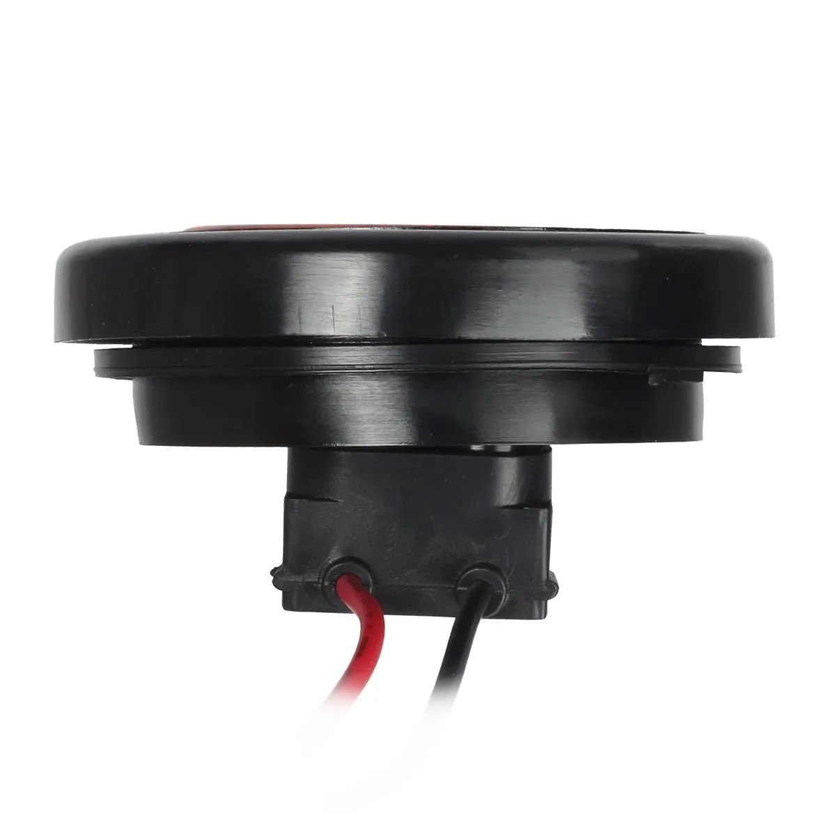 Partsam 5pcs 2 inch Amber Round Sealed Clearance Marker Light 4 LED Mount Grommet/Pigtails