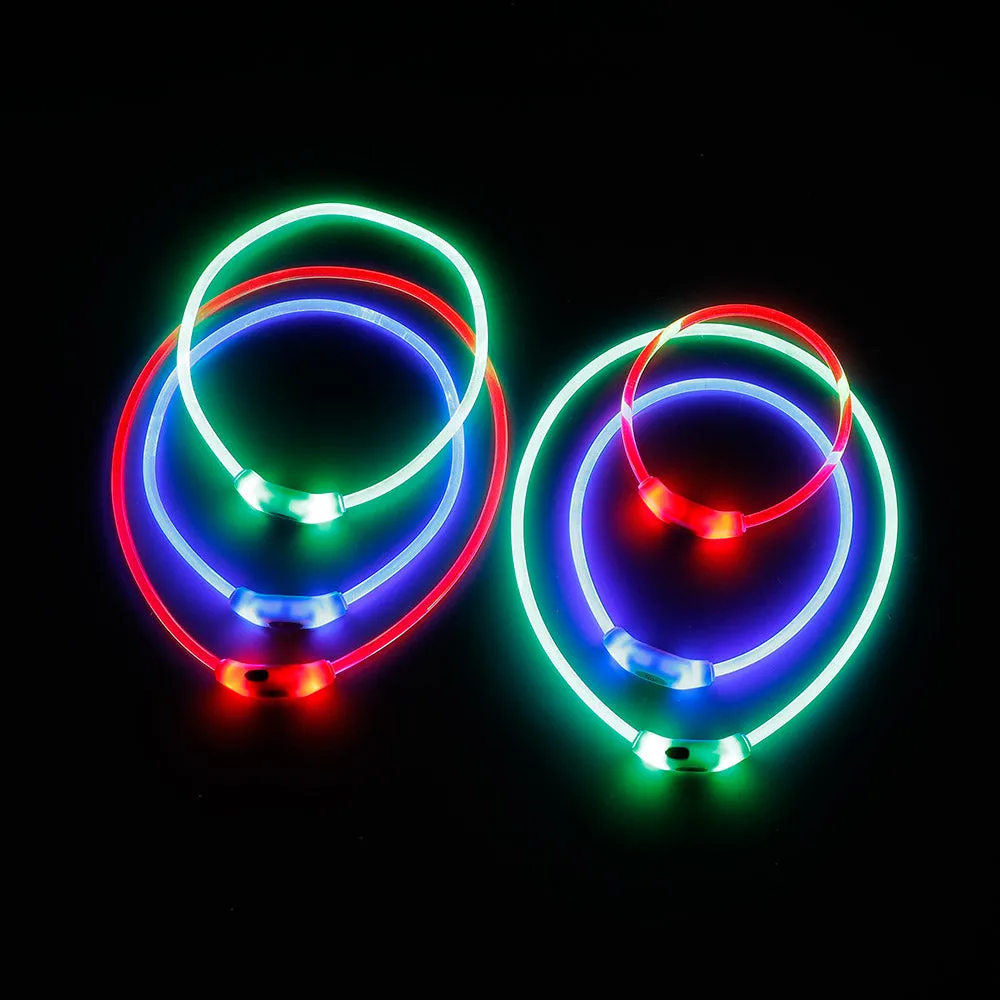 PAWS ASIA Supplier Best Selling Rechargeable Light Up Led Collars Dog And Cat