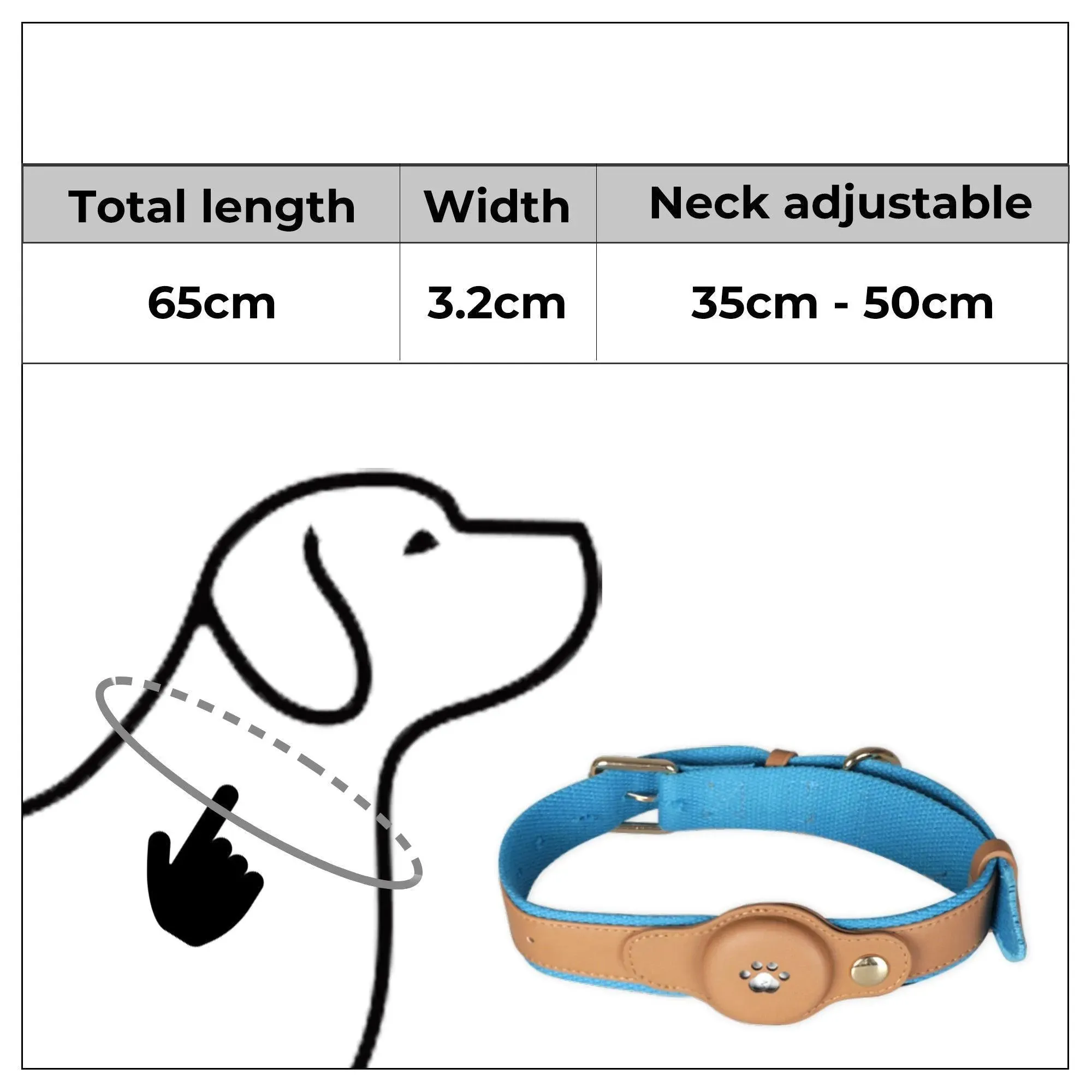 PaWz Pet AirTag Bluetooth Collar