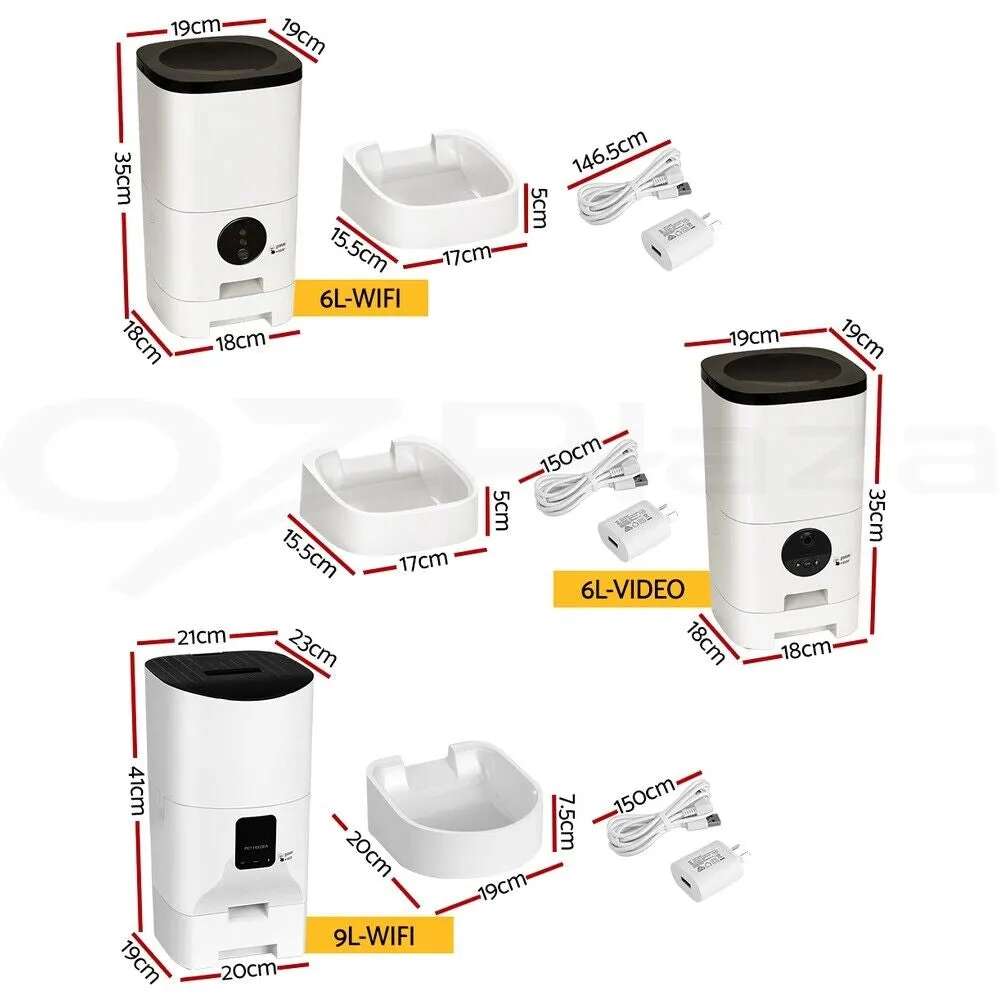Pet Automatic Pet Feeder Dog Cat Feeder Camera Wifi Smart Auto Food Dispenser