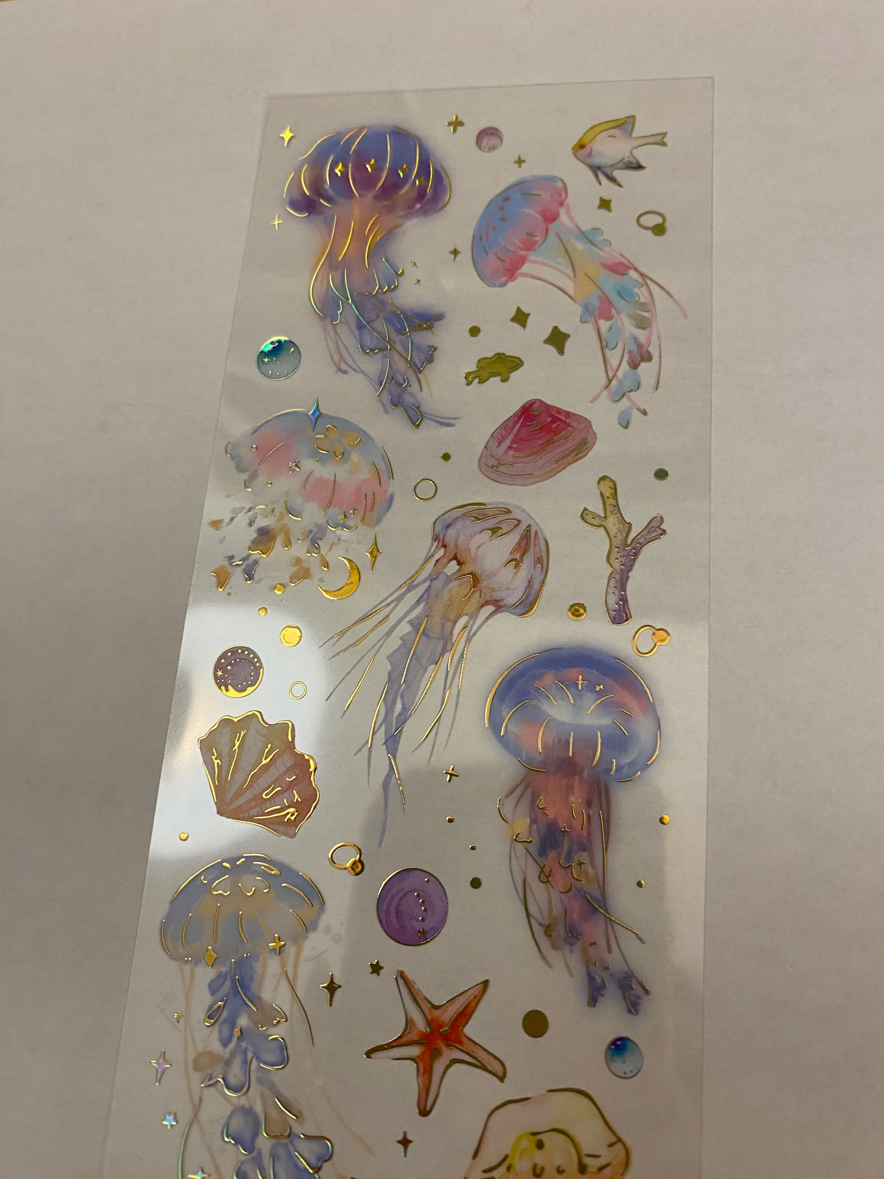 PET Foil Clear Tape with Blue Ocean Stuff