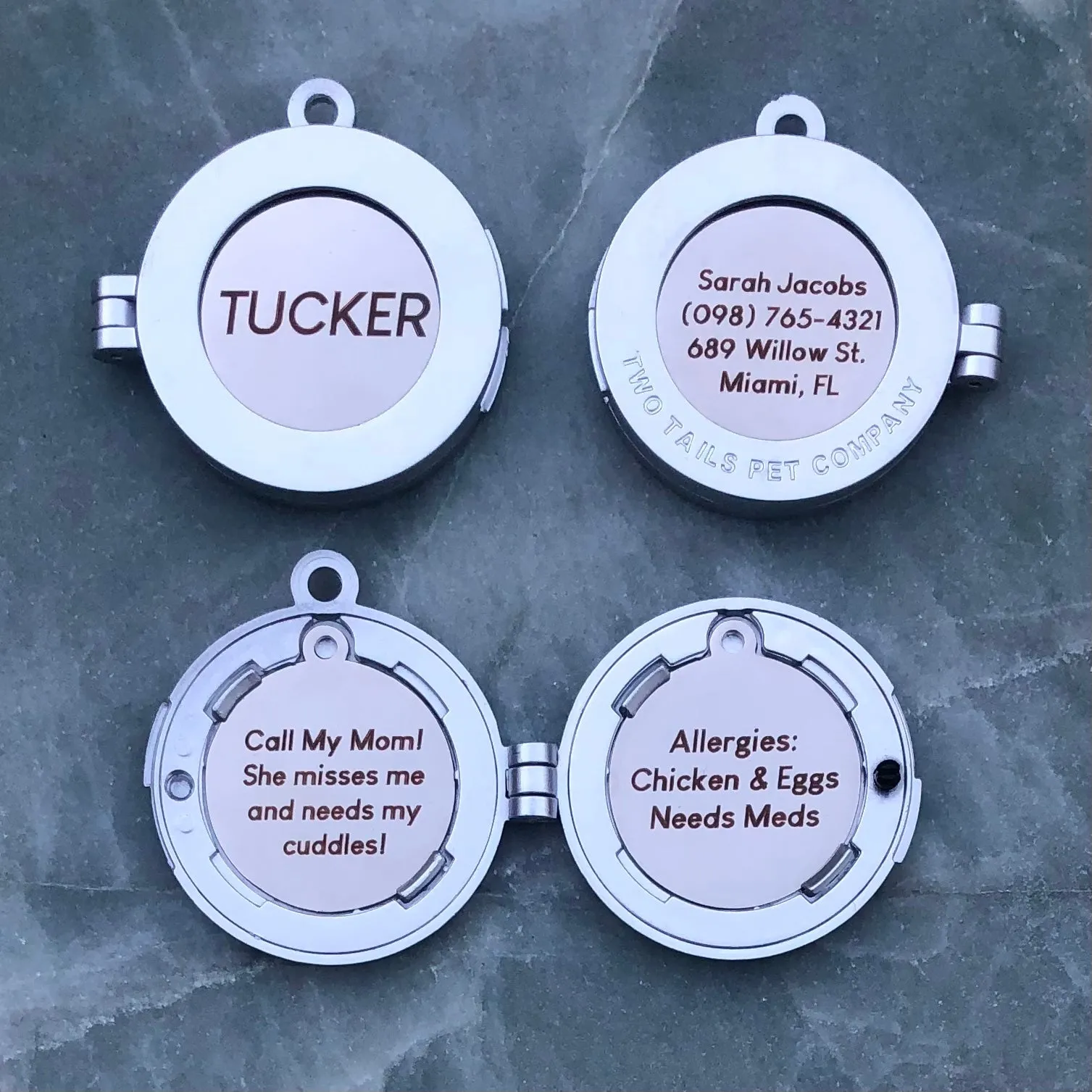 Pet ID Tag Locket