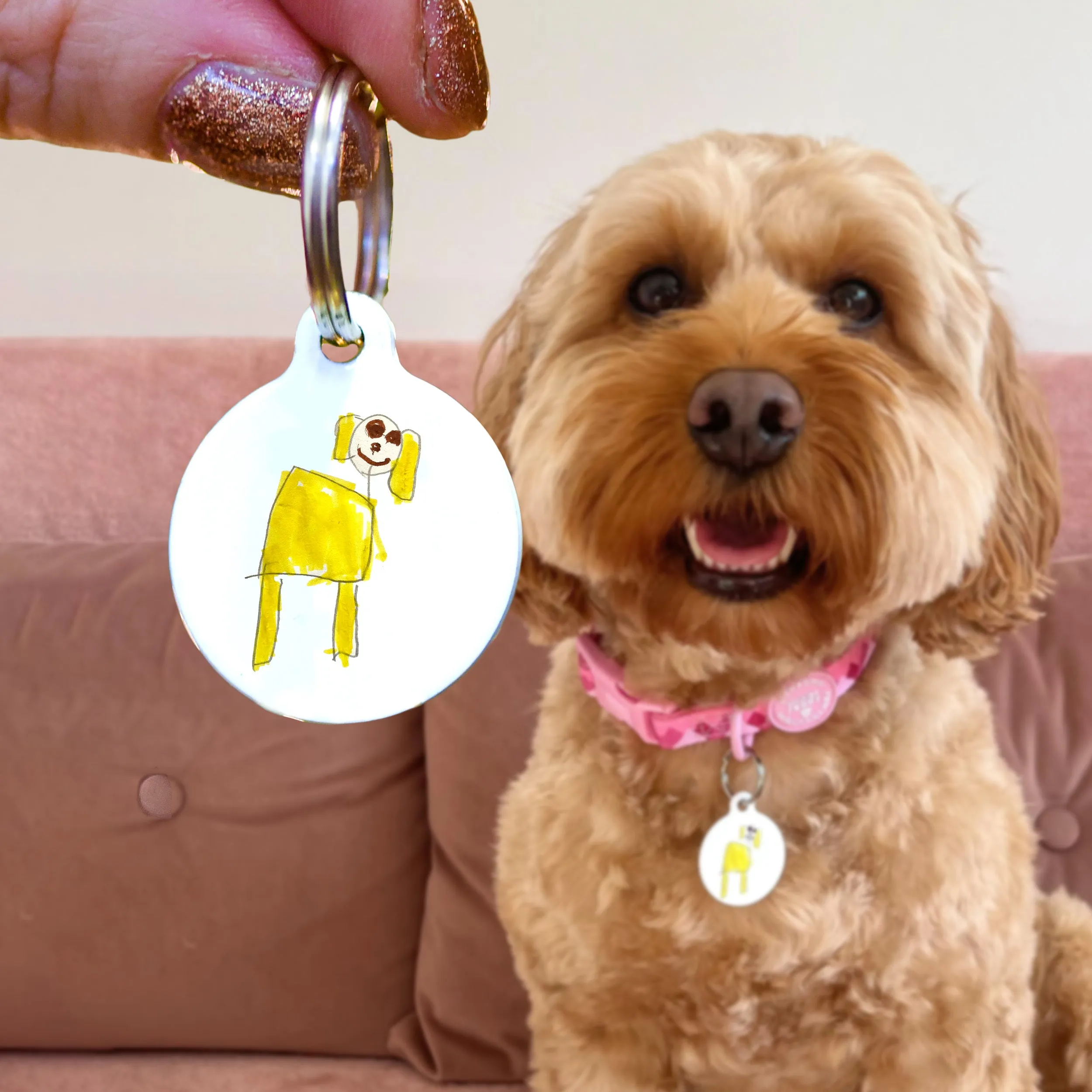 Pet tag - Designed by your child