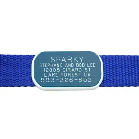 Plastic Collar Tag - Rectangle