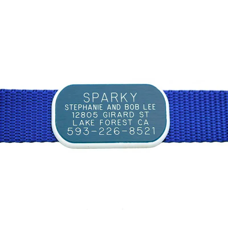 Plastic Collar Tag - Rectangle