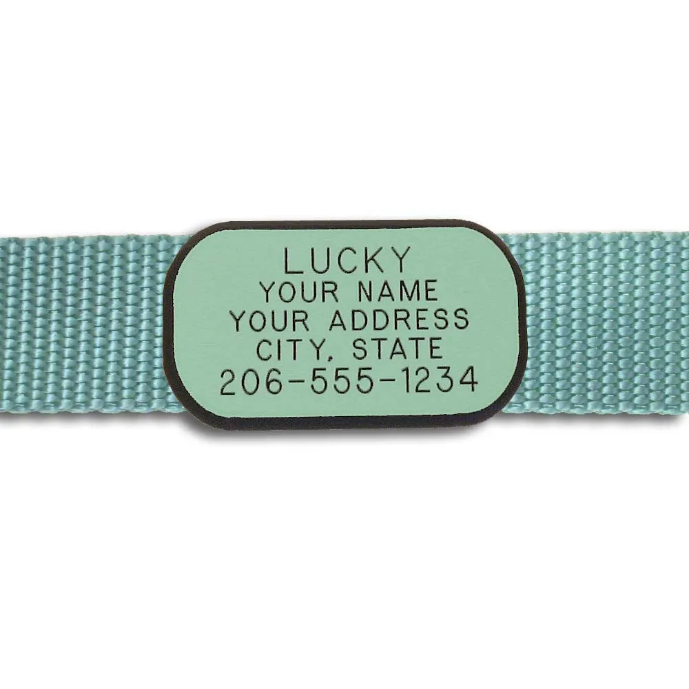 Plastic Collar Tag - Rectangle