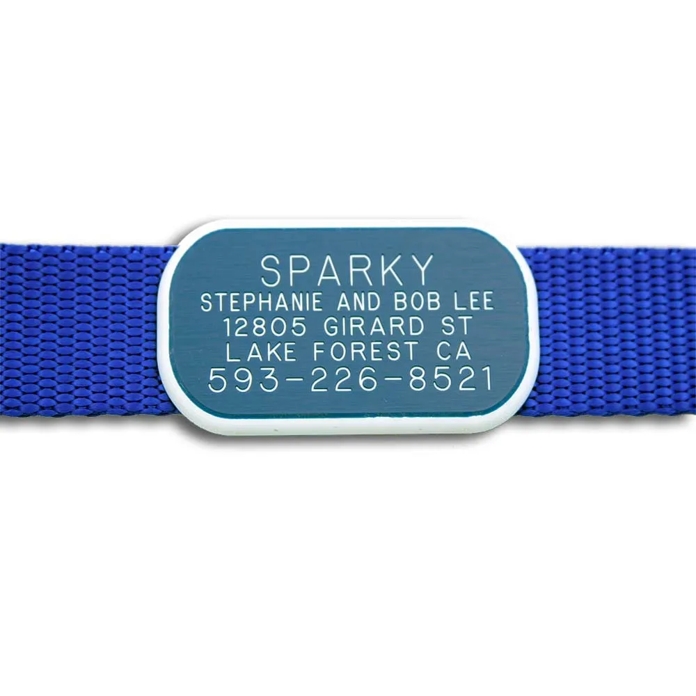 Plastic Collar Tag - Rectangle