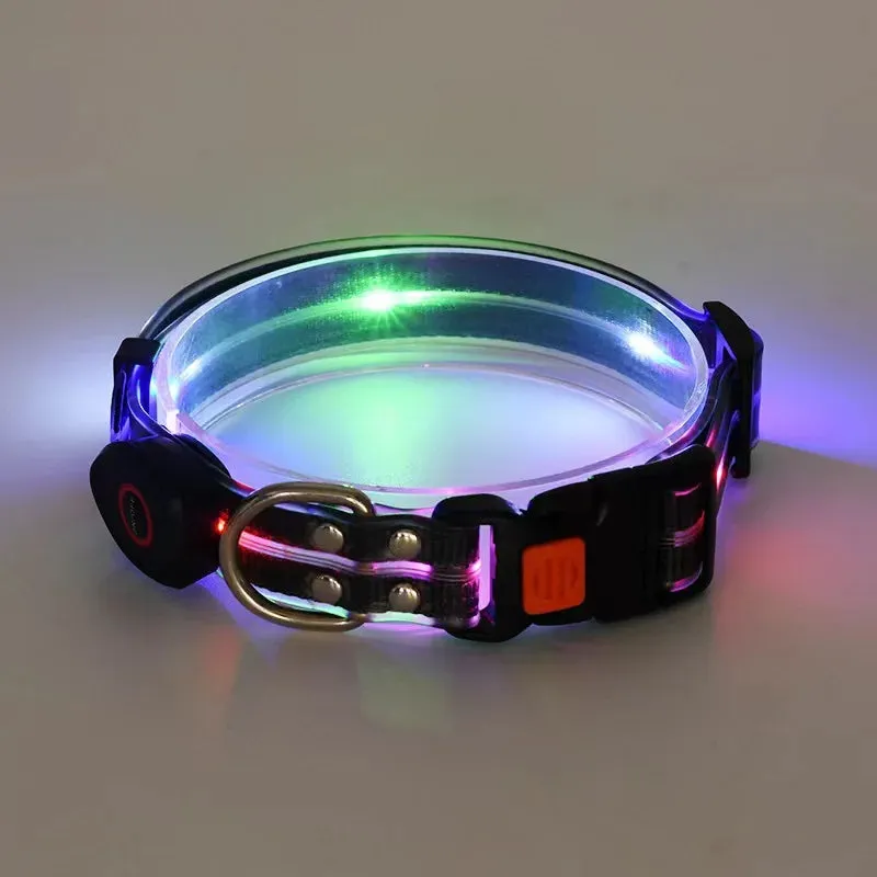 Rechargeable LED Dog Leash for Enhanced Nighttime Safety