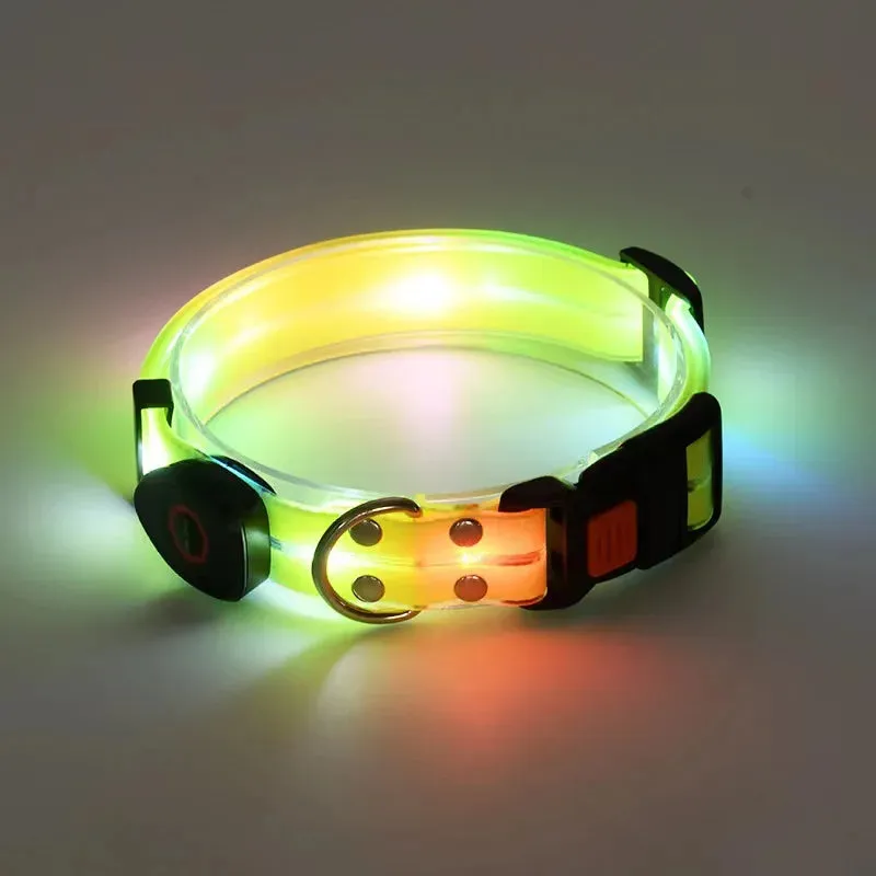 Rechargeable LED Dog Leash for Enhanced Nighttime Safety