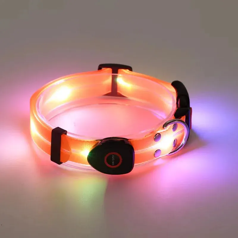 Rechargeable LED Dog Leash for Enhanced Nighttime Safety