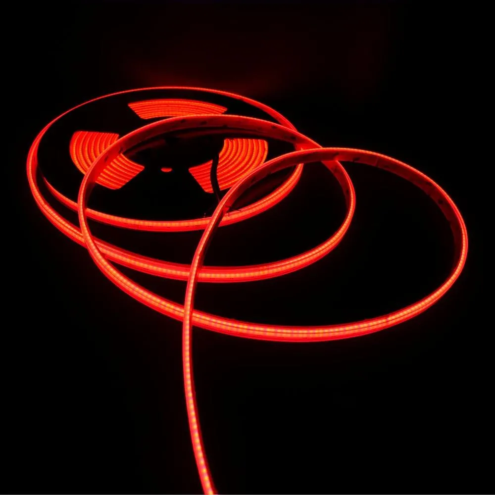 RGB COB LED Strip 24V IP67 Waterproof 840 LEDs/m 5cm Cut