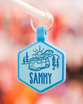 Road Trippin’ Silicone Pet ID Tag