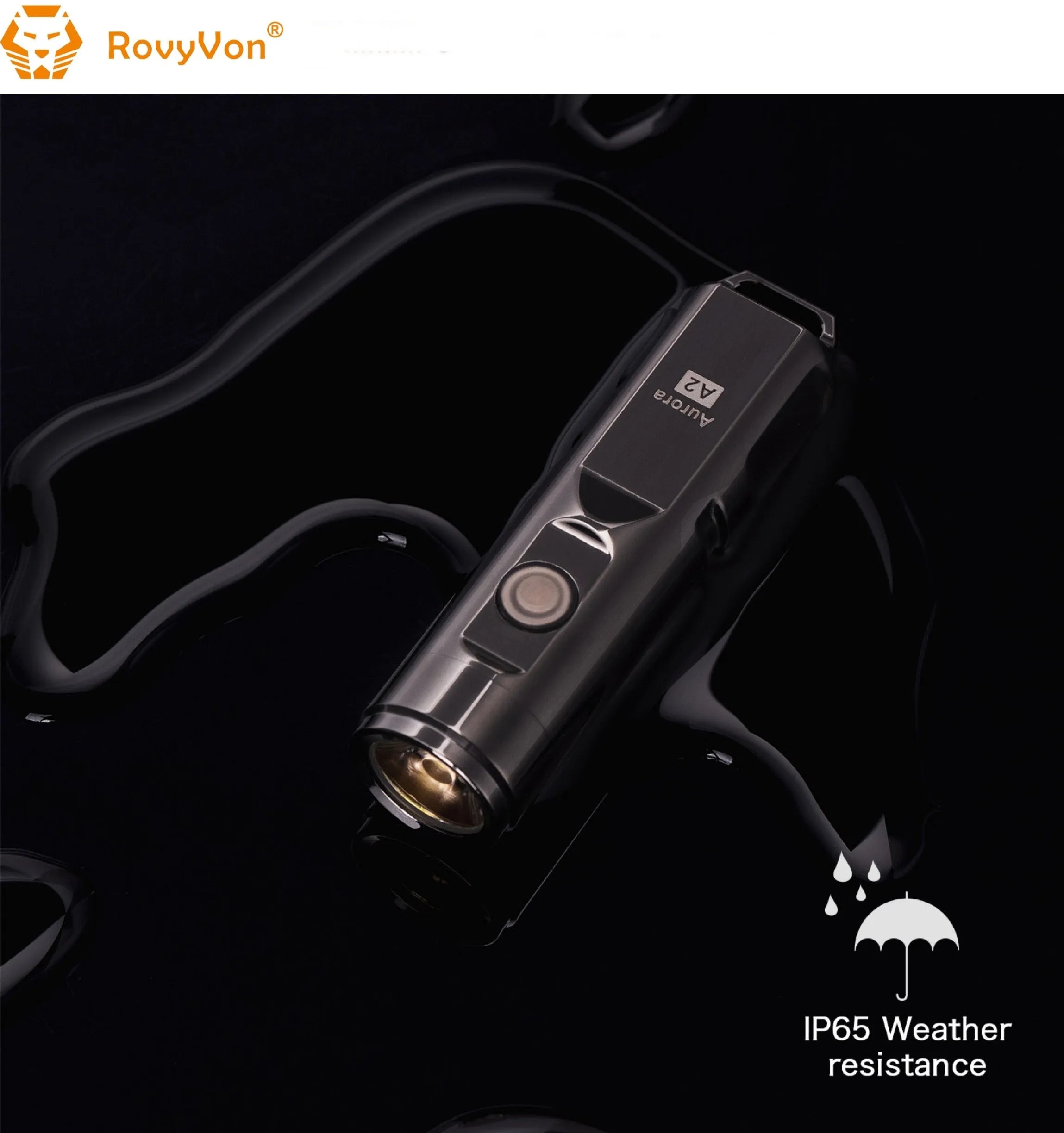RovyVon Aurora A2x Stainless Steel EDC Keychain Flashlight