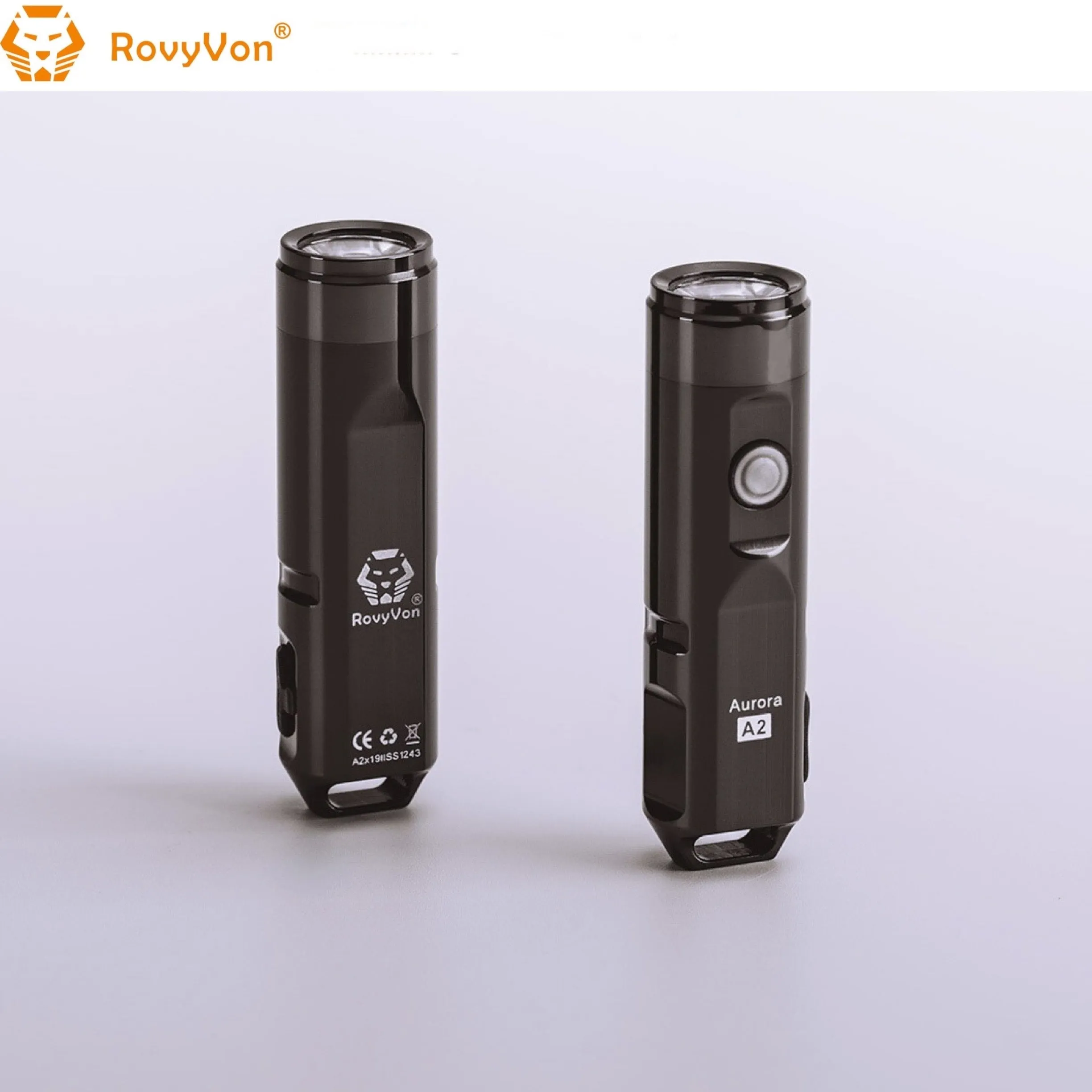 RovyVon Aurora A2x Stainless Steel EDC Keychain Flashlight