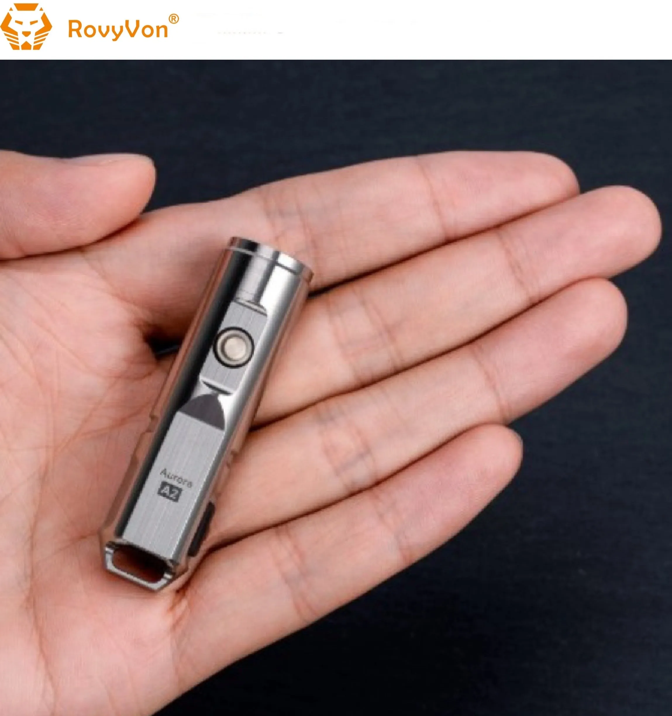 RovyVon Aurora A2x Stainless Steel EDC Keychain Flashlight