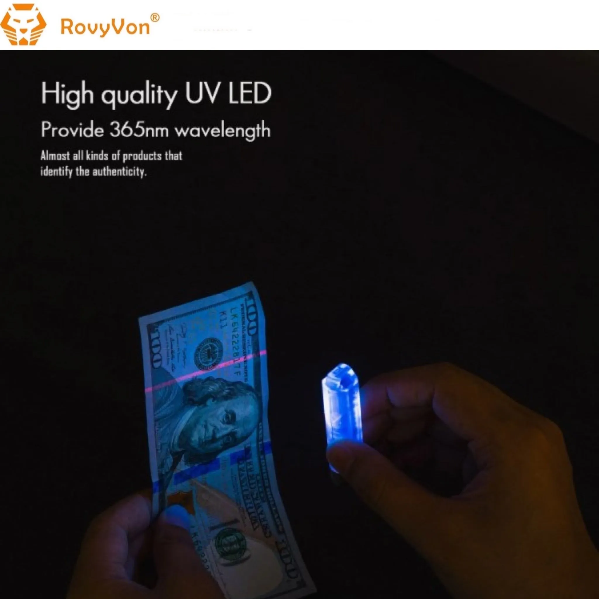 RovyVon Aurora A8x CREE XP-G3  UV/Red/White EDC Keychain Flashlight