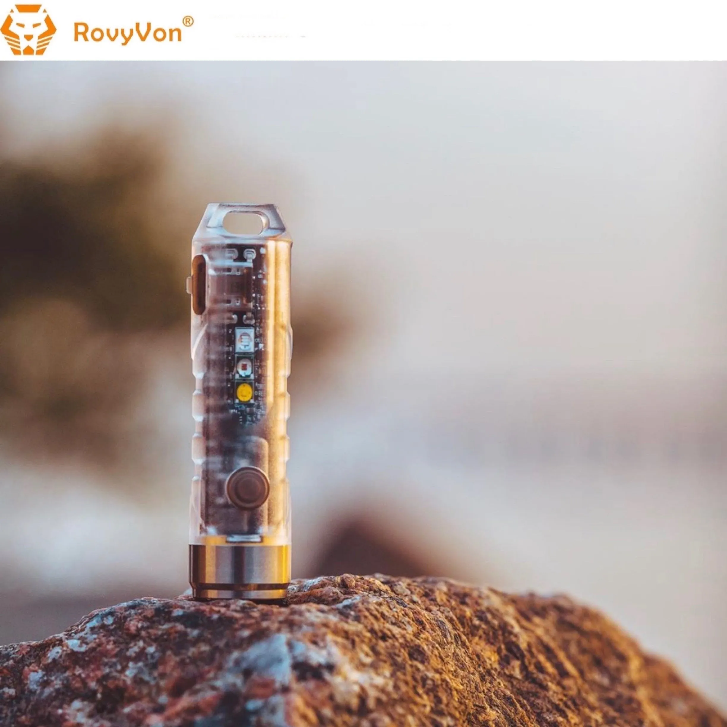 RovyVon Aurora A8x CREE XP-G3  UV/Red/White EDC Keychain Flashlight