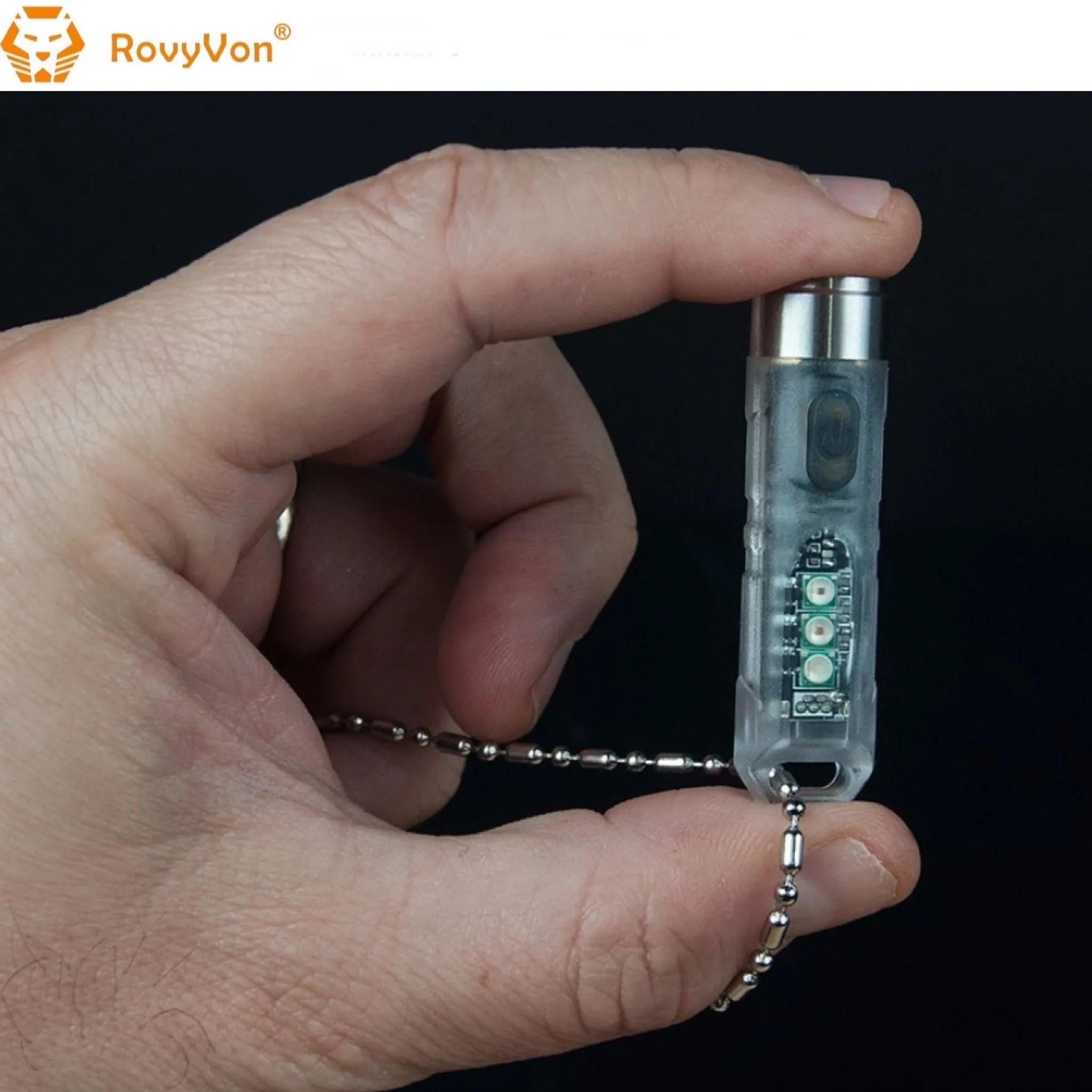RovyVon Aurora A8x Nichia 219C UV/Red/White EDC Keychain Flashlight