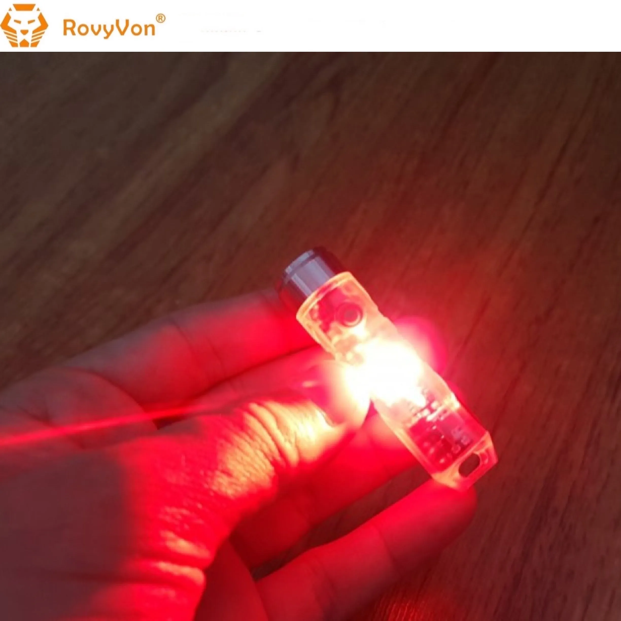 RovyVon Aurora A8x Nichia 219C UV/Red/White EDC Keychain Flashlight