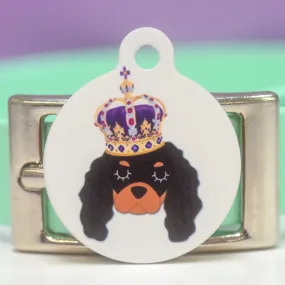 Royal Dog Tag - White CARTOON Dog Illustrations