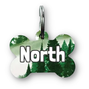 Safe Forest Bone Dog Tag