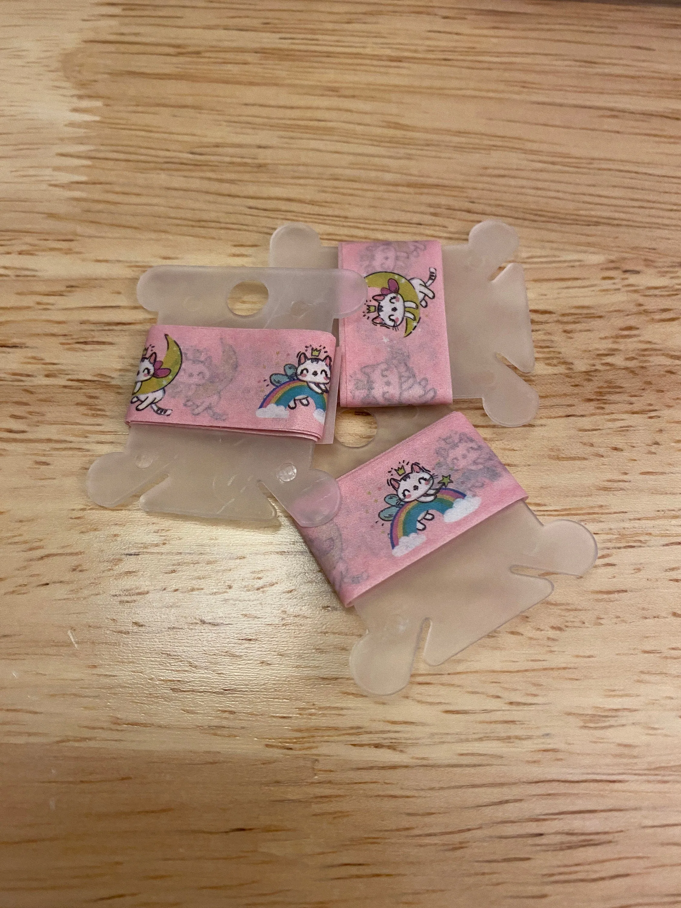 Sample Card of Rainbow Unicorn Cat Washi Tape