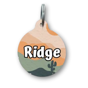 Scenic Route Circle Pet Tag