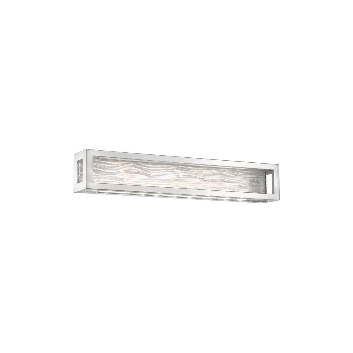 Shock Waves LED Vanity in Brushed Nickel