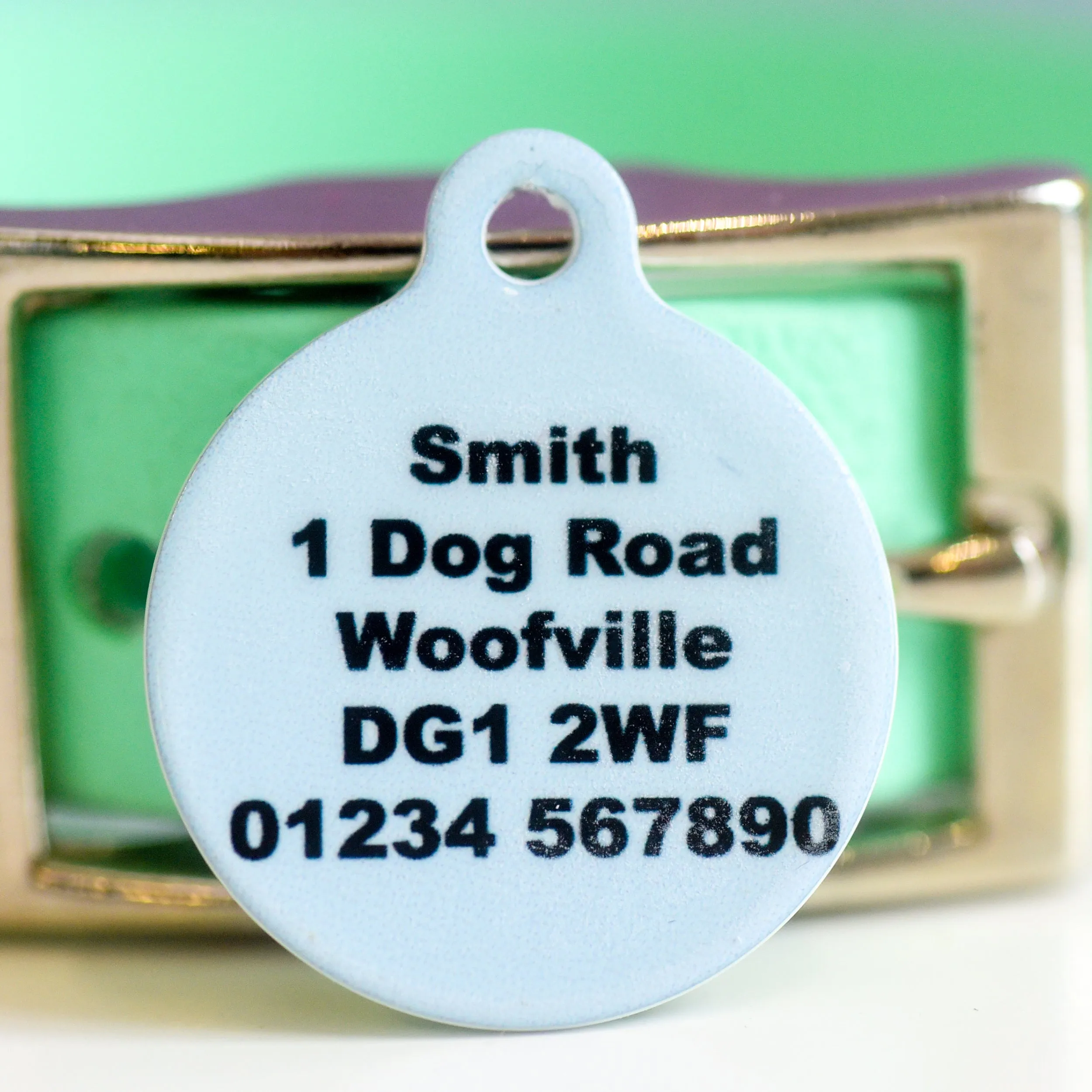 Signature Hoobynoo Block Colour Pet ID Tag