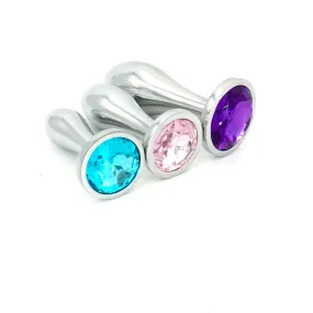 Slim Silver Plug Set In Rose - Pink Elephant