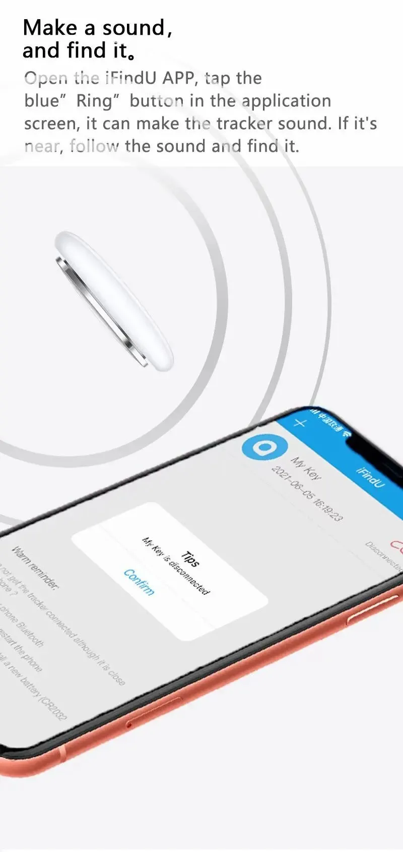 Smart Finder Bluetooth Tracker for Pets, Keys & Wallets