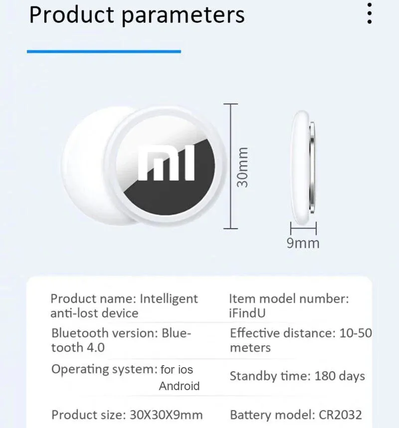 Smart Finder Bluetooth Tracker for Pets, Keys & Wallets