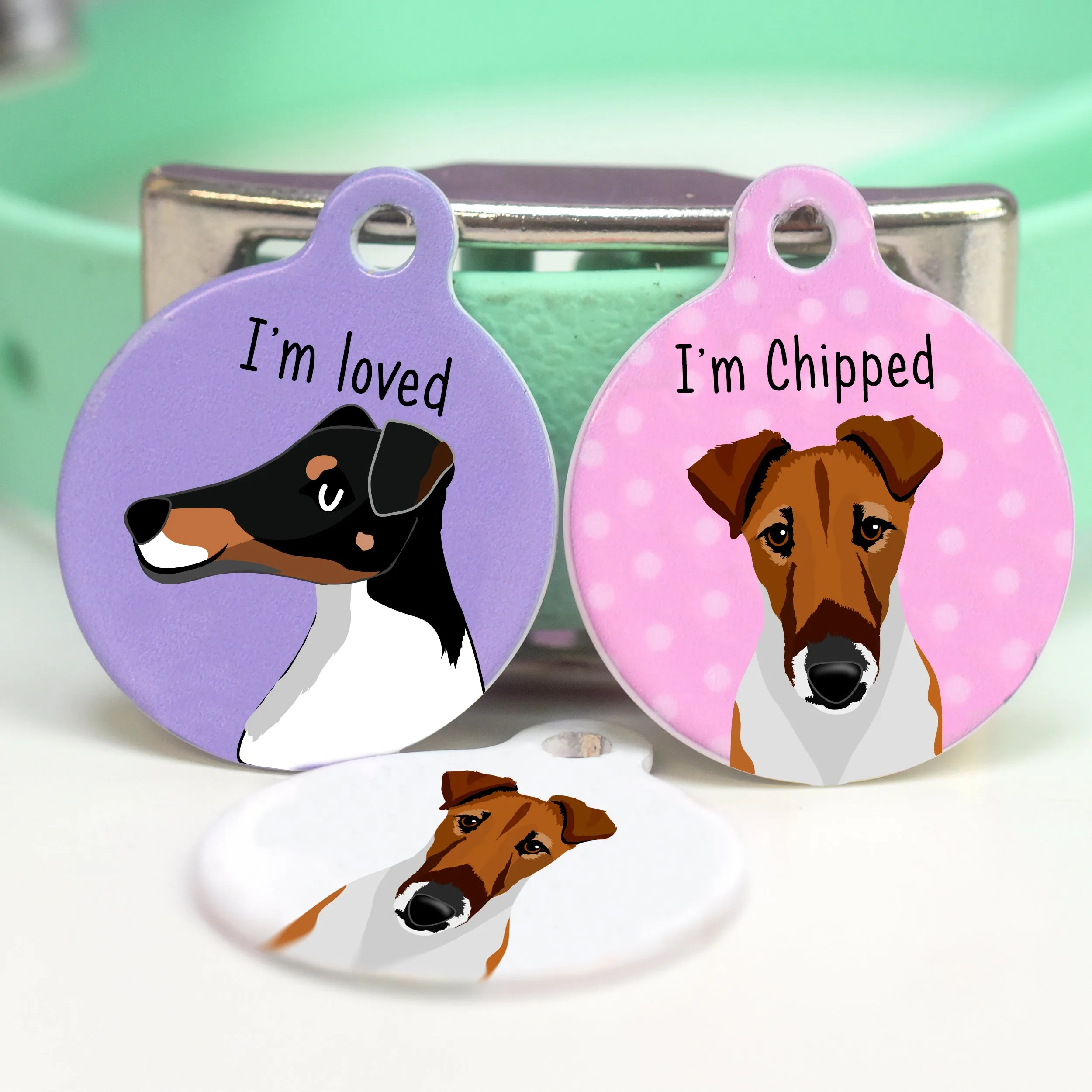 Smooth Fox Terrier Dog Tag Personalised