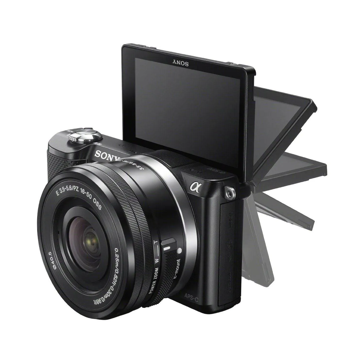 Sony Alpha a5000 Mirrorless Digital Camera with 16-50mm Lens (Black)