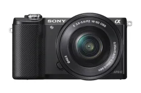 Sony Alpha a5000 Mirrorless Digital Camera with 16-50mm Lens (Black)