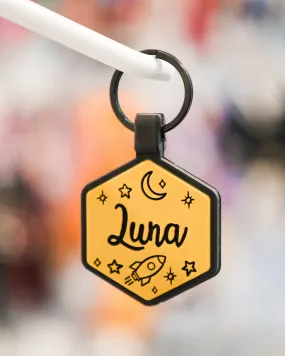 Space Cadet Silicone Dog ID Tag