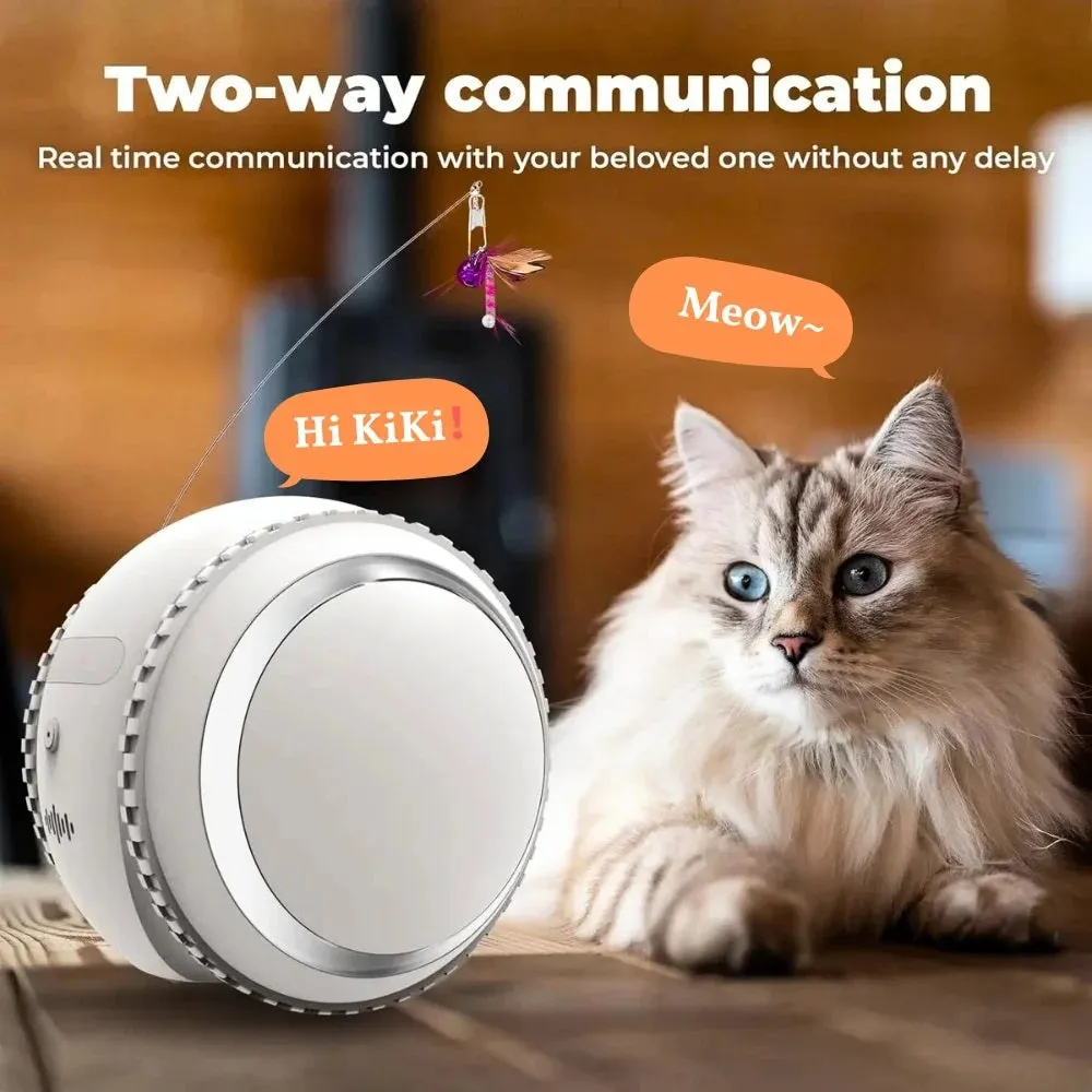 SpyWfi Rolling Petpal Robot Night Vision Security Camera 4K UHD WiFi