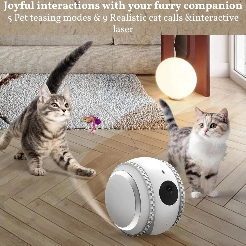 SpyWfi Rolling Petpal Robot Night Vision Security Camera 4K UHD WiFi
