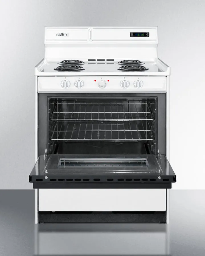 Summit 30" Wide Electric Coil Top Range - WEM230DK