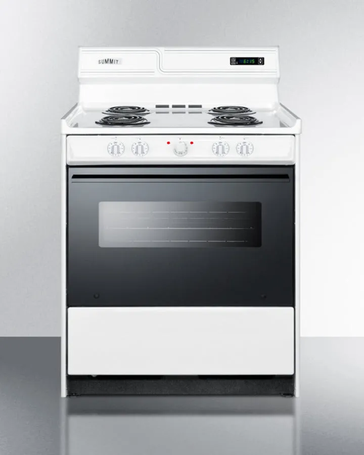 Summit 30" Wide Electric Coil Top Range - WEM230DK