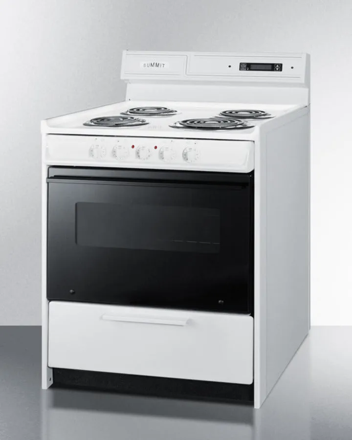 Summit 30" Wide Electric Coil Top Range - WEM230DK