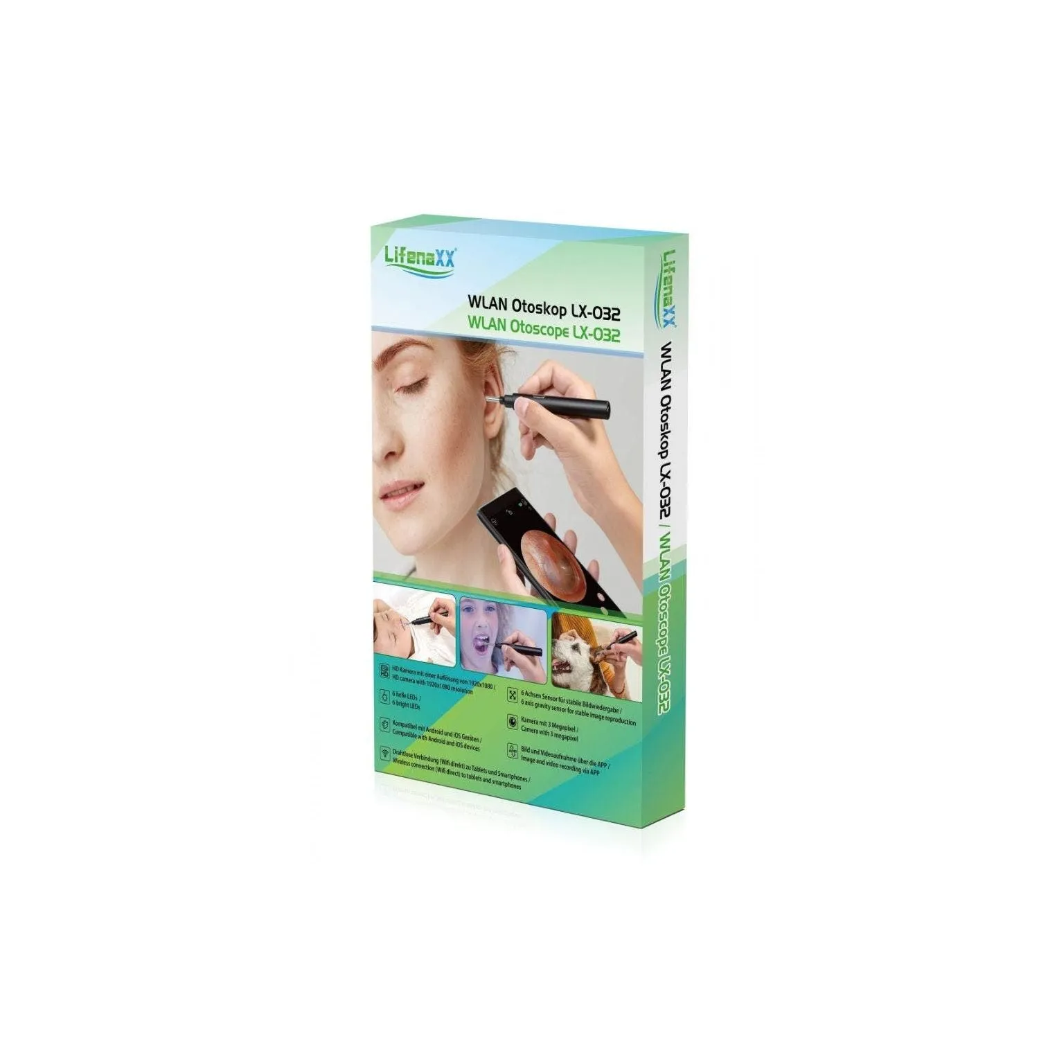 Technaxx Lifenaxx LX-032 WLAN Otoscope - Black | 4945