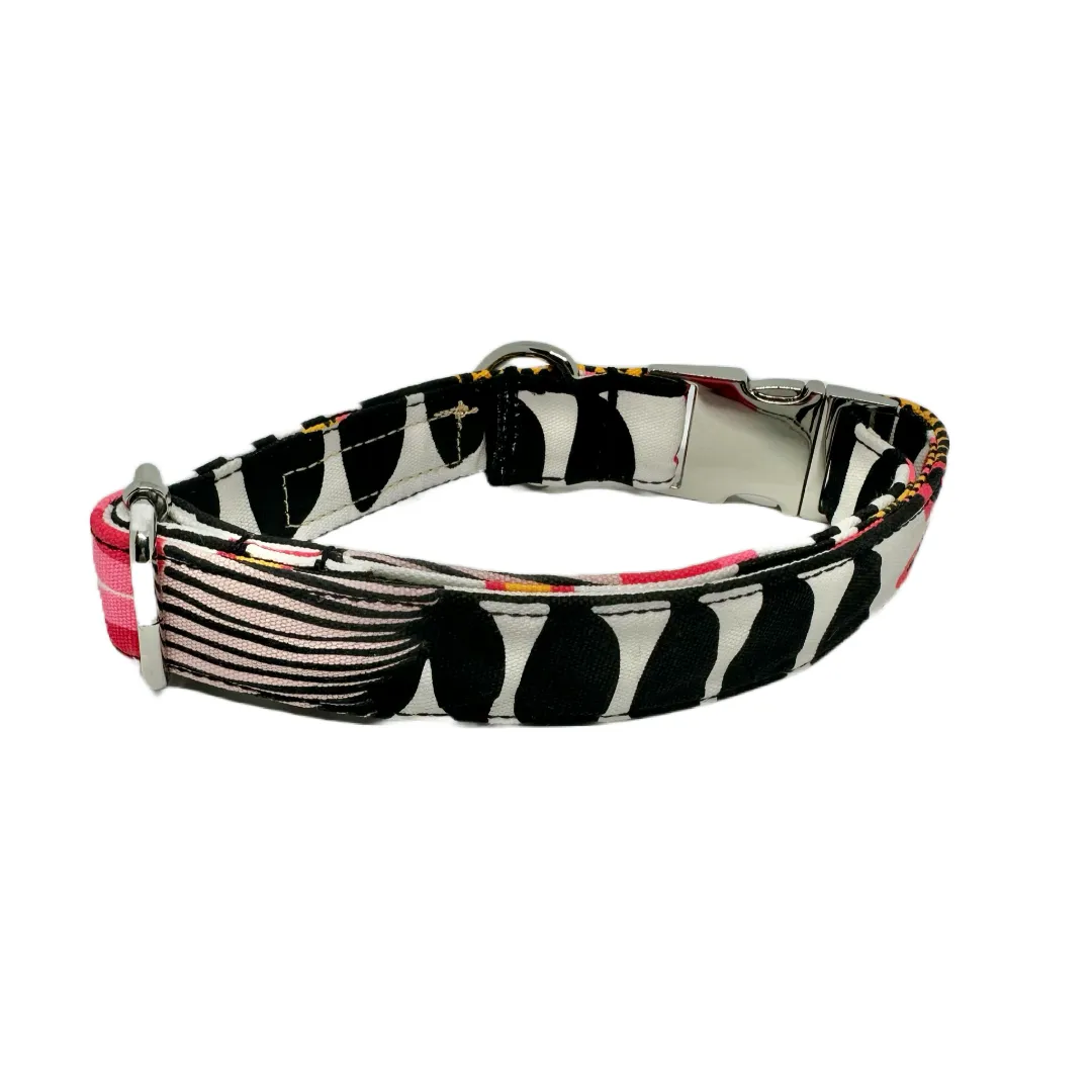 The 'White Tulip Flowers' Dog Collar